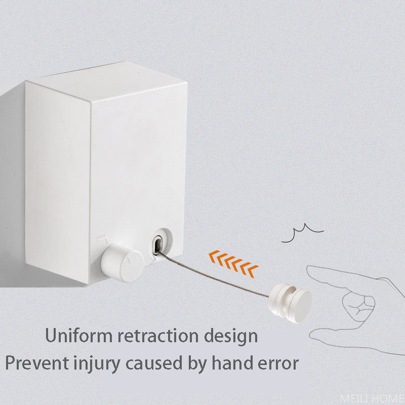 Telescopic Clothesline Clothes Drying Rope - Adjustable Retractable Line