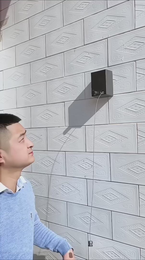 Telescopic Clothesline Clothes Drying Rope - Adjustable Retractable Line